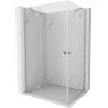 Mexen Mist-H Duo Left Hinged Shower Enclosure 115 x 75 cm, Transparent, Chrome - 8A5-115L-075P-01-00