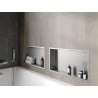 Mexen X-Wall-R recessed shelf with flange 60 x 30 cm, stainless steel - 1910603010
