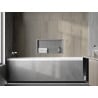 Mexen X-Wall-R recessed shelf with flange 60 x 30 cm, stainless steel - 1910603010