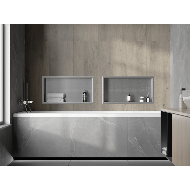 Mexen X-Wall-R niche shelf with flange 60 x 30 cm, inox - 1910603010