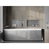 Mexen X-Wall-R recessed shelf with flange 60 x 30 cm, stainless steel - 1910603010