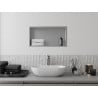 Mexen X-Wall-R recessed shelf with flange 60 x 30 cm, stainless steel - 1910603010