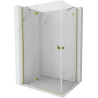 Mexen Mist-H Duo Shower Enclosure Hinged Left 120 x 100 cm, Transparent, Gold - 8A5-120L-100P-50-00