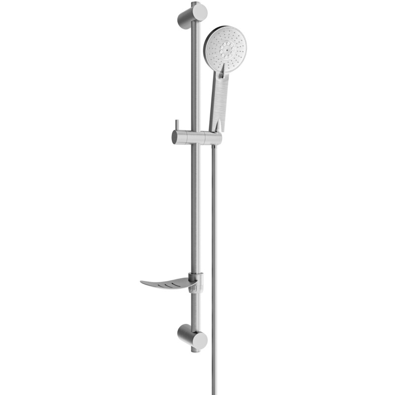 Mexen DF40 sliding shower set, brushed gun gray - 785404582-66