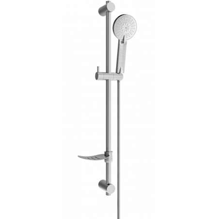 Mexen DF40 sliding shower set, brushed gun gray - 785404582-66