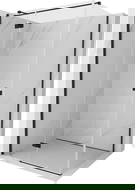 Mexen Mist-H T Left-Hinged Shower Enclosure 95 x 120 cm, Transparent, Black - 8A5T-095-120-70-00-L