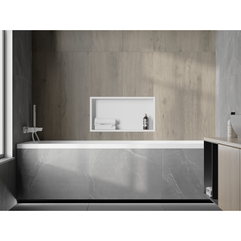 Mexen X-Wall-R niche shelf with collar 60 x 30 cm, white - 1920603010