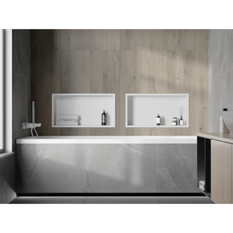 Mexen X-Wall-R niche shelf with collar 60 x 30 cm, white - 1920603010