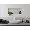 Mexen X-Wall-R niche shelf with collar 60 x 30 cm, white - 1920603010