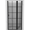 Mexen Mist right swing shower door 100 cm, black grid, black - 8A4-100-000-70-77-P