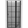 Mexen Mist L shower door right hinged 120 cm, black grid, black - 8A4L-120-000-70-77-P