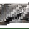 Mexen Lunar-B shower cabin hinged left 90 x 80 cm, transparent, gun gray brushed - 832-090-080-66-00-L