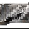 Mexen Lunar-B shower cabin hinged left 90 x 80 cm, transparent, gun gray brushed - 832-090-080-66-00-L