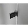 Mexen Lunar-B left side opening shower cabin 90 x 80 cm, transparent, brushed gun gray - 832-090-080-66-00-L