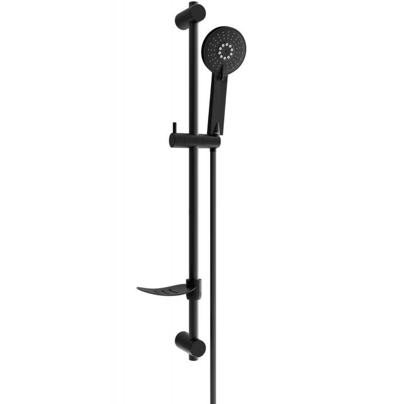 Mexen DF40 sliding shower set, Black - 785404582-70