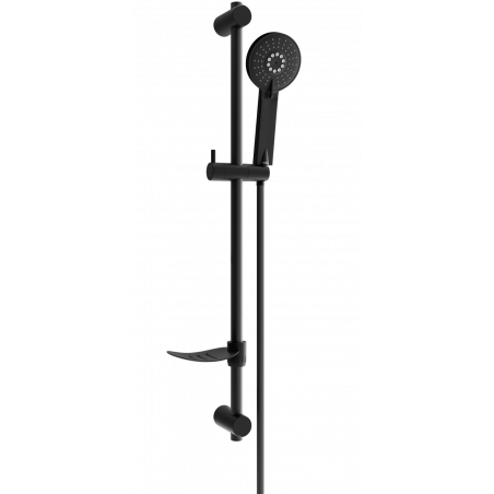 Mexen DF40 sliding shower set, Black - 785404582-70