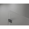 Mexen Lunar-B pivot shower enclosure left 100 x 100 cm, transparent, brushed gun gray - 832-100-100-66-00-L