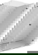 Mexen Lunar-B Right-Hinged Shower Enclosure 90 x 70 cm, Transparent, Brushed Gun Gray - 832-090-070-66-00-P