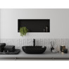 Mexen X-Wall-R recessed shelf with flange 60 x 30 cm, black - 1970603010
