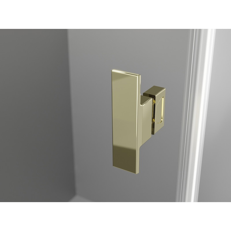 Mexen Mist-H Duo shower enclosure hinged left 110 x 105 cm, transparent, gold - 8A5-1105L-105P-50-00 - 8A5-110L-105P-50-00