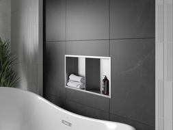 Mexen X-Wall-R shower niche with flange and shelf 60 x 30 cm, inox - 1910603010S
