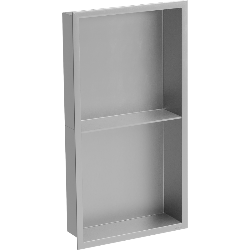 Mexen X-Wall-R recessed shelf with flange and shelf 60 x 30 cm, inox - 1910603010S