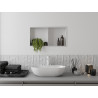 Mexen X-Wall-R niche shelf with flange and shelf 60 x 30 cm, white - 1920603010S