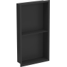 Mexen X-Wall-R recessed shelf with flange and shelf 60 x 30 cm, black - 1970603010S