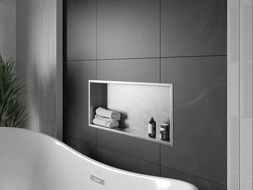 Mexen X-Wall-R niche shelf with flange 75 x 30 cm, inox - 1910753010