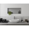 Mexen X-Wall-R Recessed Shelf with Flange 75 x 30 cm, Inox - 1910753010
