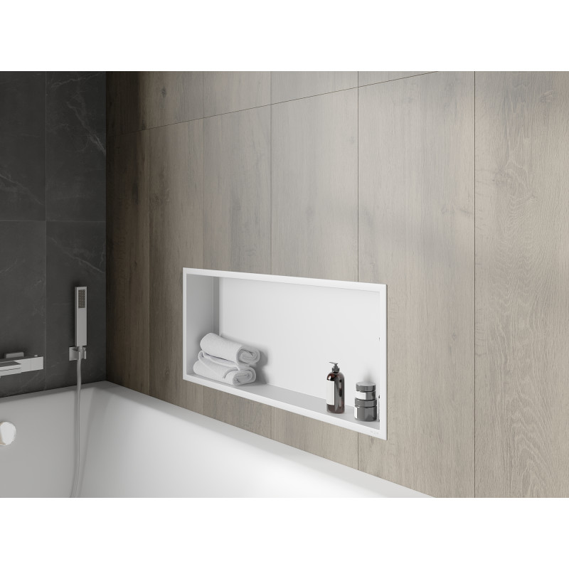 Mexen X-Wall-R niche shelf with flange 75 x 30 cm, white - 1920753010