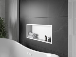 Mexen X-Wall-R shower niche with flange 75 x 30 cm, White - 1920753010