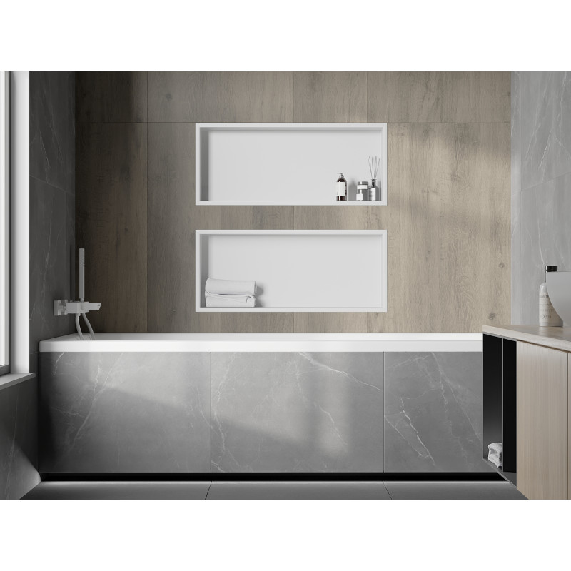 Mexen X-Wall-R niche shelf with flange 75 x 30 cm, white - 1920753010