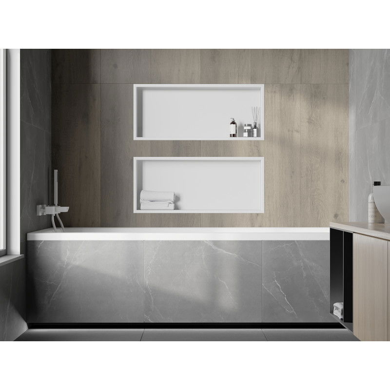 Mexen X-Wall-R recessed shelf with flange 75 x 30 cm, white - 1920753010