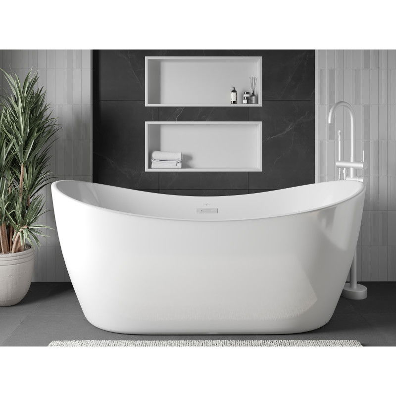 Mexen X-Wall-R recessed shelf with flange 75 x 30 cm, white - 1920753010