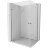 Mexen Mist H L Duo shower enclosure, pivot 120 x 70 cm, transparent, chrome - 8A5L-120L-070P-01-00