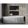 Mexen X-Wall-R recessed shelf with flange 75 x 30 cm, black - 1970753010
