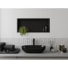 Mexen X-Wall-R recessed shelf with flange 75 x 30 cm, black - 1970753010