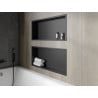 Mexen X-Wall-R recessed shelf with flange 75 x 30 cm, black - 1970753010