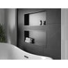 Mexen X-Wall-R recessed shelf with flange 75 x 30 cm, black - 1970753010