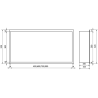 Mexen X-Wall-R niche shelf with flange 90 x 30 cm, inox - 1910903010
