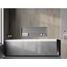 Mexen X-Wall-R recessed shelf with flange 90 x 30 cm, inox - 1910903010