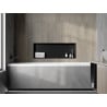 Mexen X-Wall-R recessed shelf with flange 90 x 30 cm, black - 1970903010