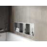 Mexen X-Wall-R recessed shelf with flange and shelf 90 x 30 cm, inox - 1910903010S