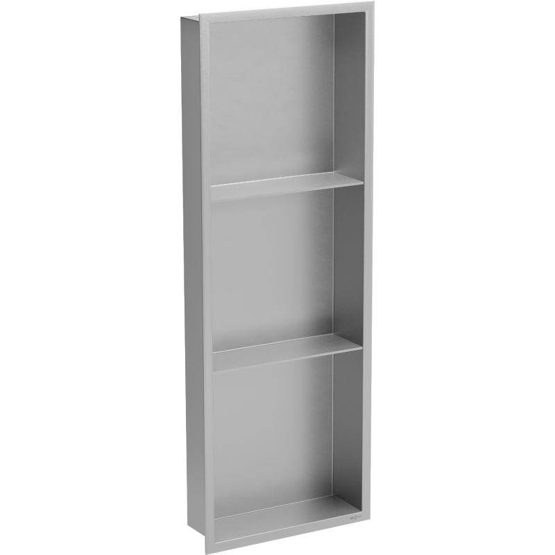 Mexen X-Wall-R recessed shelf with flange and shelf 90 x 30 cm, inox - 1910903010S