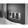 Mexen X-Wall-R recessed shelf with flange and shelf 90 x 30 cm, inox - 1910903010S