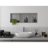 Mexen X-Wall-R niche shelf with flange and shelf 90 x 30 cm, inox - 1910903010S