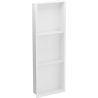 Mexen X-Wall-R shower niche with flange and shelf 90 x 30 cm, White - 1920903010S