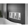 Mexen X-Wall-R shower niche with flange and shelf 90 x 30 cm, White - 1920903010S