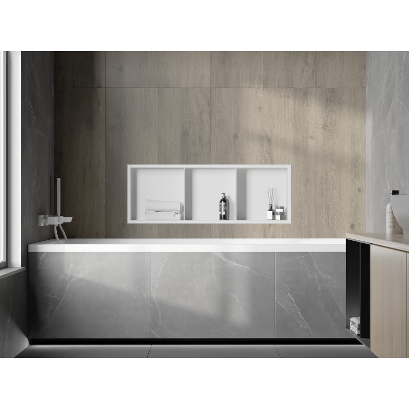 Mexen X-Wall-R niche shelf with flange and shelf 90 x 30 cm, white - 1920903010S